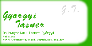 gyorgyi tasner business card